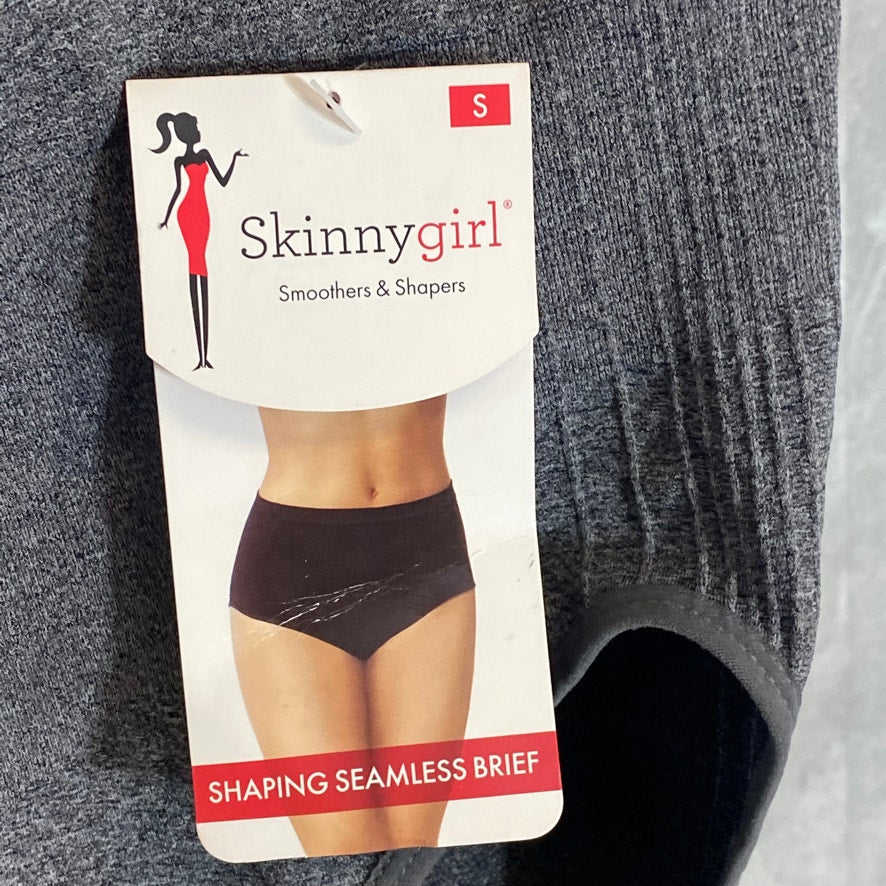 SKINNY GIRL by Bethenny Frankel Gray Seamless Shaping Briefs SZ S