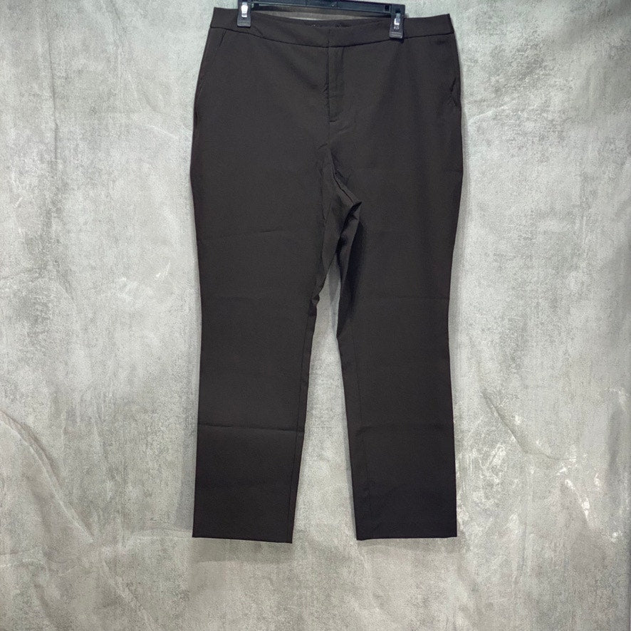 INC International Concepts Brown Comfort Waist Slim Ankle Pants SZ 12