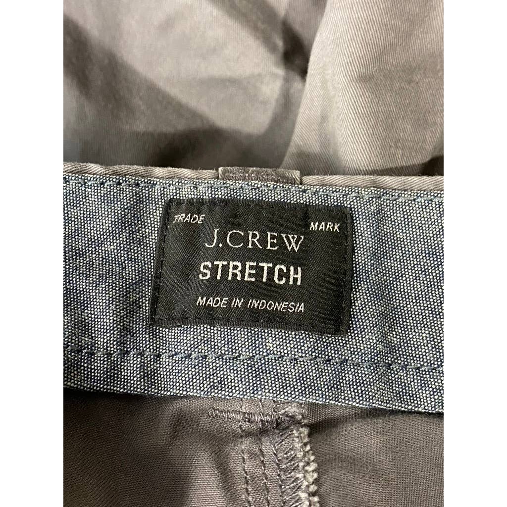 J.CREW Men's Spokane Grey Regular-Fit 9" Stretch Chino Shorts SZ 31