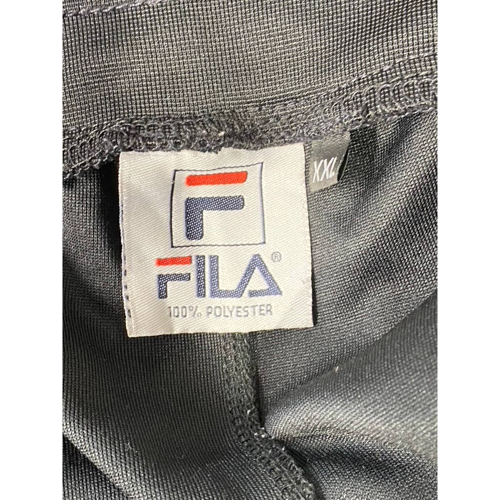 FILA Men's Black Solid Drawstring Waistband Pull-On Active Pants SZ 2XL