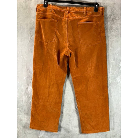 LANDS' END Men's Rust Traditional-Fit Comfort-Waist Corduroy Pants SZ 38
