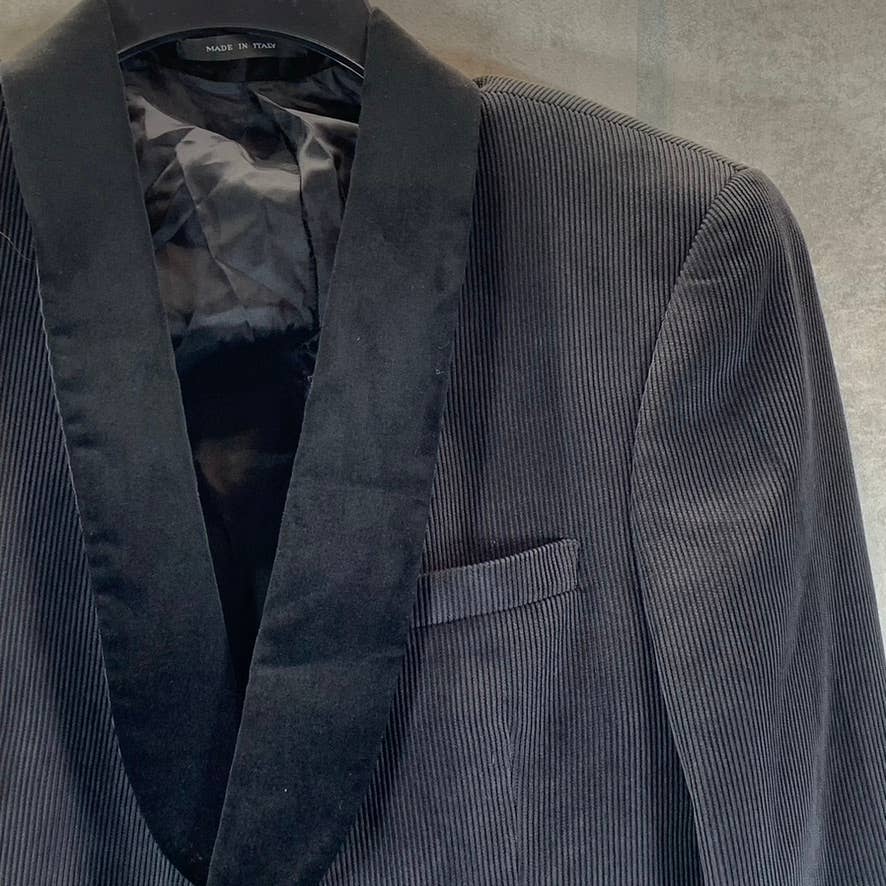 EMPORIO ARMANI Men's Black G-Line Velvet Textured Satin-Collar Dinner Jacket