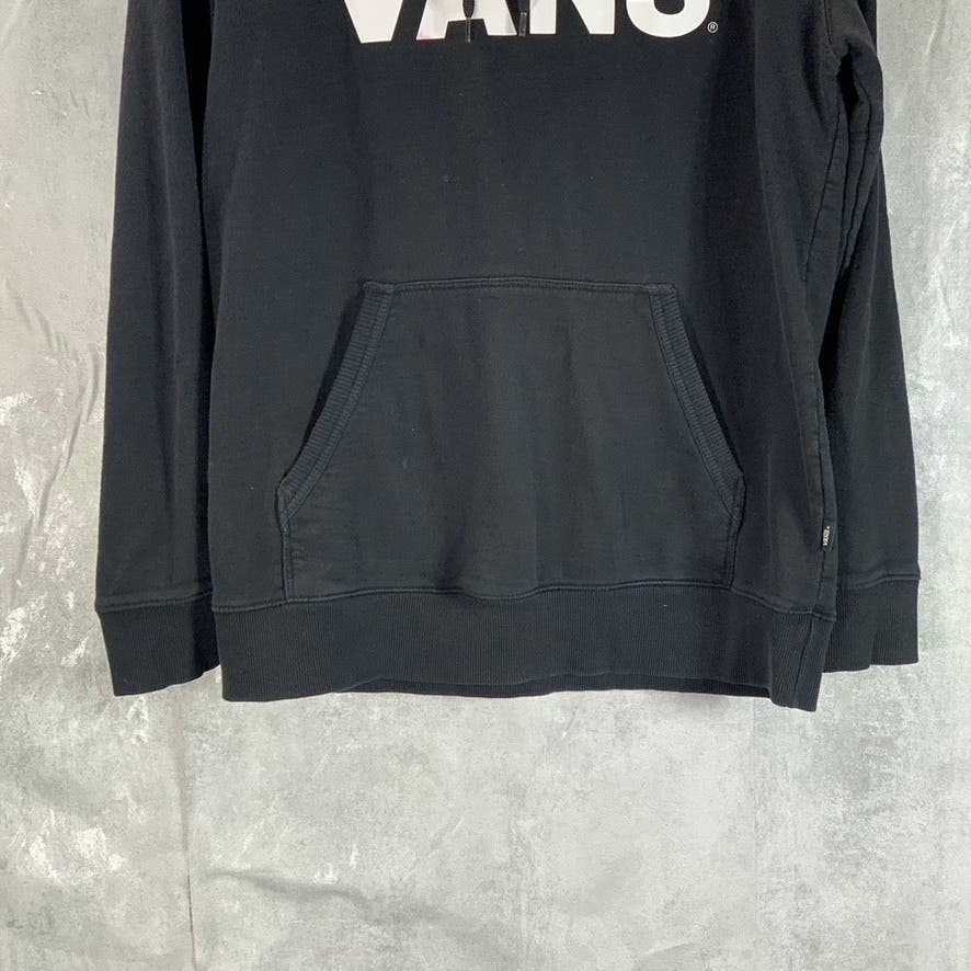 VANZ Men's Black Classic Large Logo Pullover Hoodie SZ M