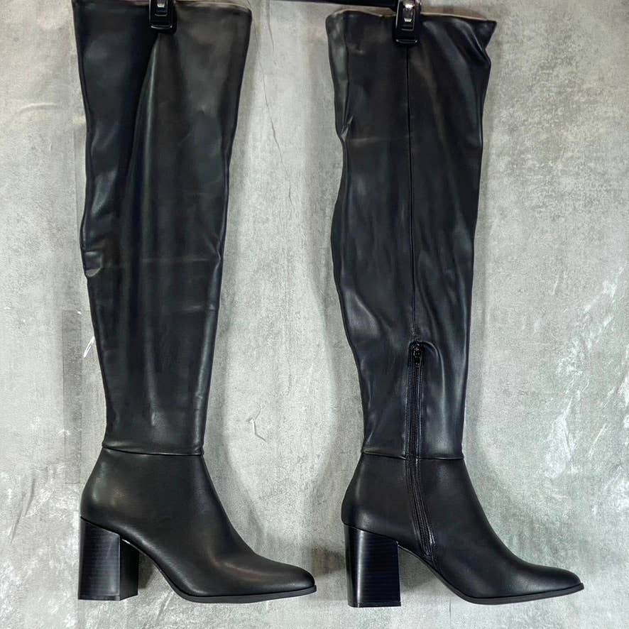 INC INTERNATIONAL CONCEPTS Women's Black Windee Over-The-Knee Heeled Boots SZ 9