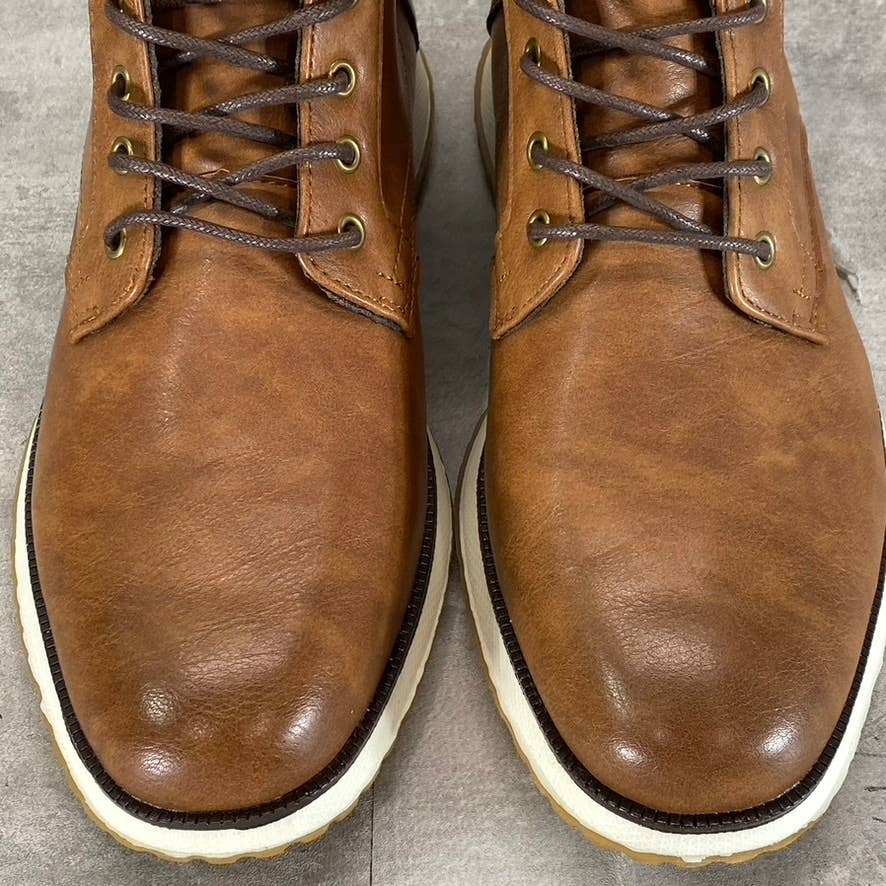 NEW YORK & COMPANY Men's Tan Gideon Lace-Up Ankle Sneaker Boot SZ 9