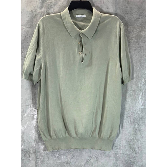 BOGLIOLI MILANO Men's Green Cotton Short Sleeve Polo Shirt SZ M