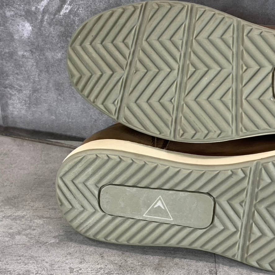 VANCE CO. Men's Tan Faux-Leather Austin Lace-Up Chukka Boot SZ 9