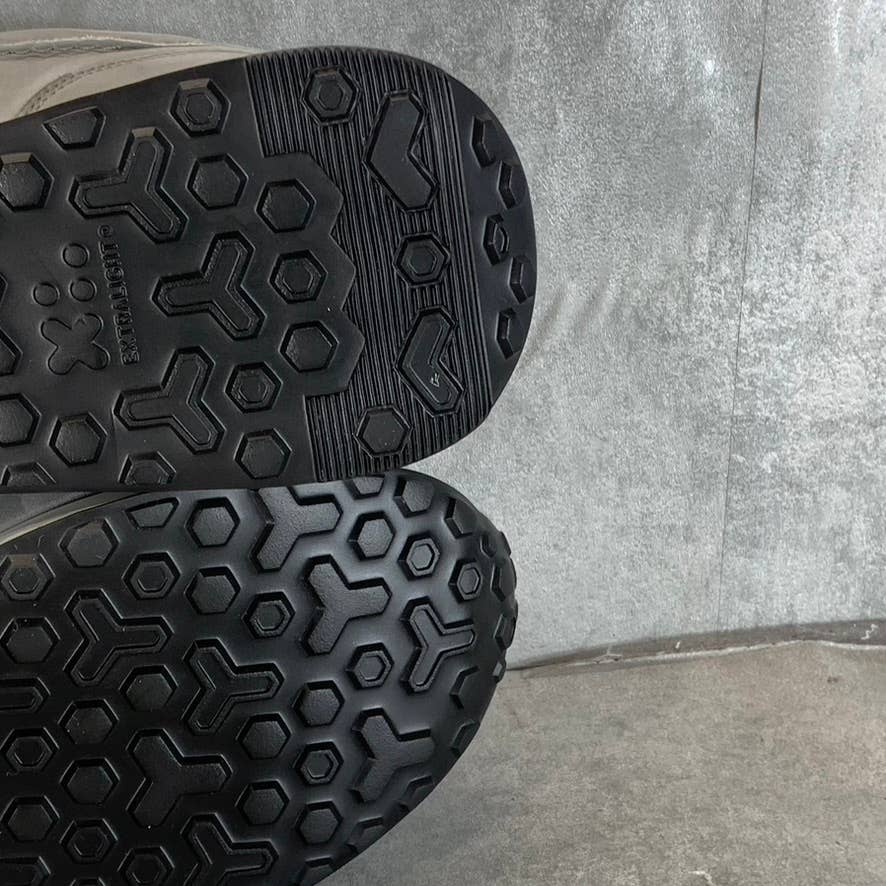 THOMAS & VINE Men's Gray Leather Lowe Lace-Up Casual Sneakers SZ 9