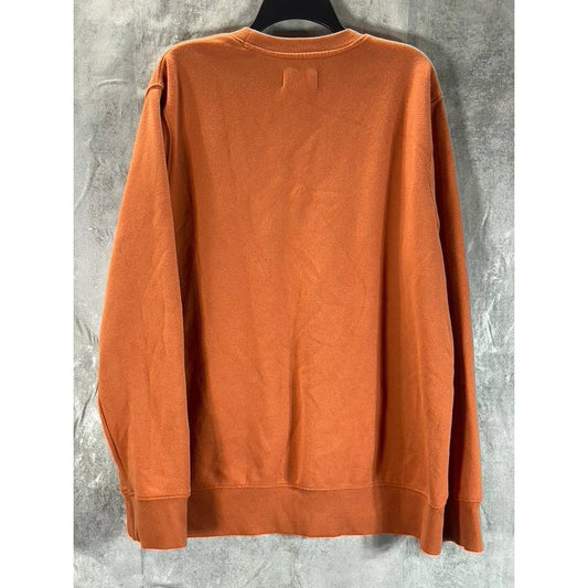 GOODFELLOW & CO Men's Rust Regular-Fit Crewneck Pullover Sweater SZ XL