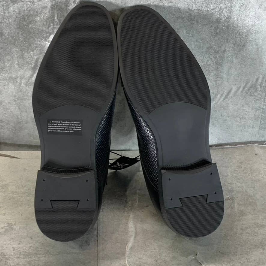 XRAY Men's Black Faux Leather Fellini Cap Toe Lace-Up Oxford Shoes SZ 9.5