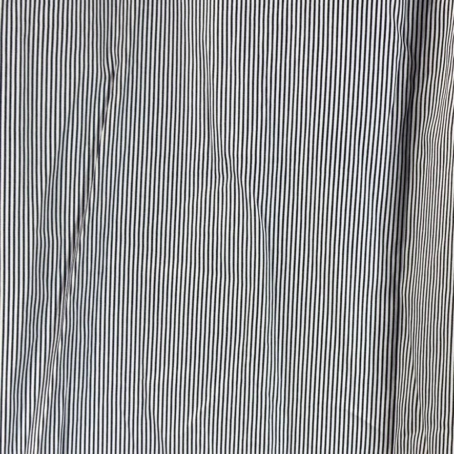 PAUL FREDRICK Men's Blue Pinstripe Button-Up Long-Sleeve Dress Shirt SZ 15.5-32