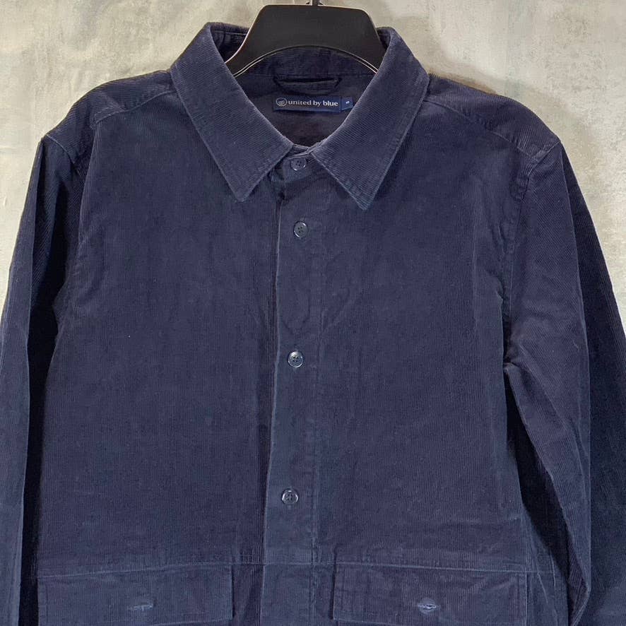 UNITED BY BLUE Men's Night Sky Organic Corduroy Button-Up Long Sleeve Jacket SZS
