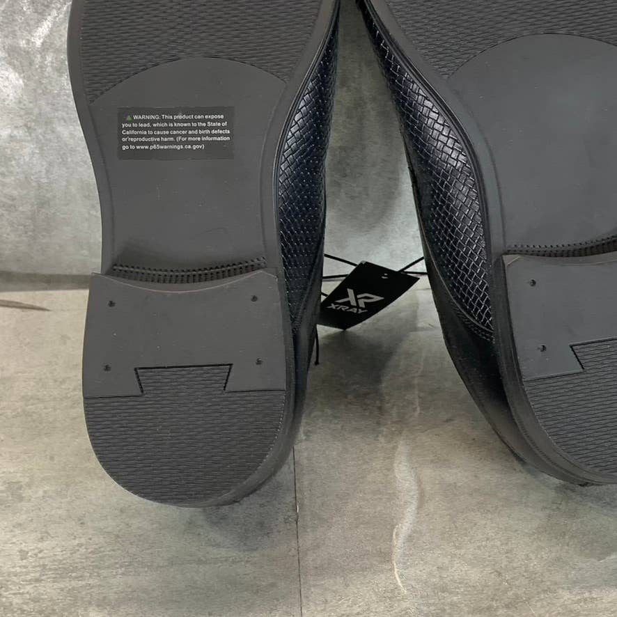 XRAY Men's Black Faux Leather Fellini Cap Toe Lace-Up Oxford Shoes SZ 9.5