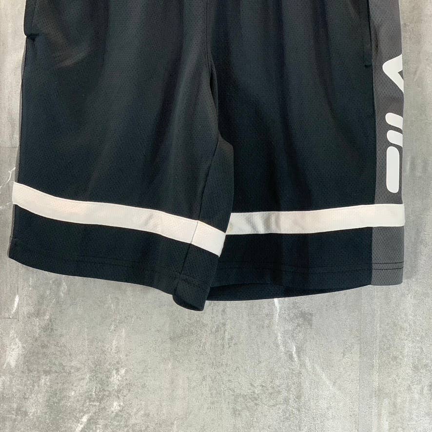 FILA Men's Elasticized Waist Pull-On Basketball Shorts SZ M