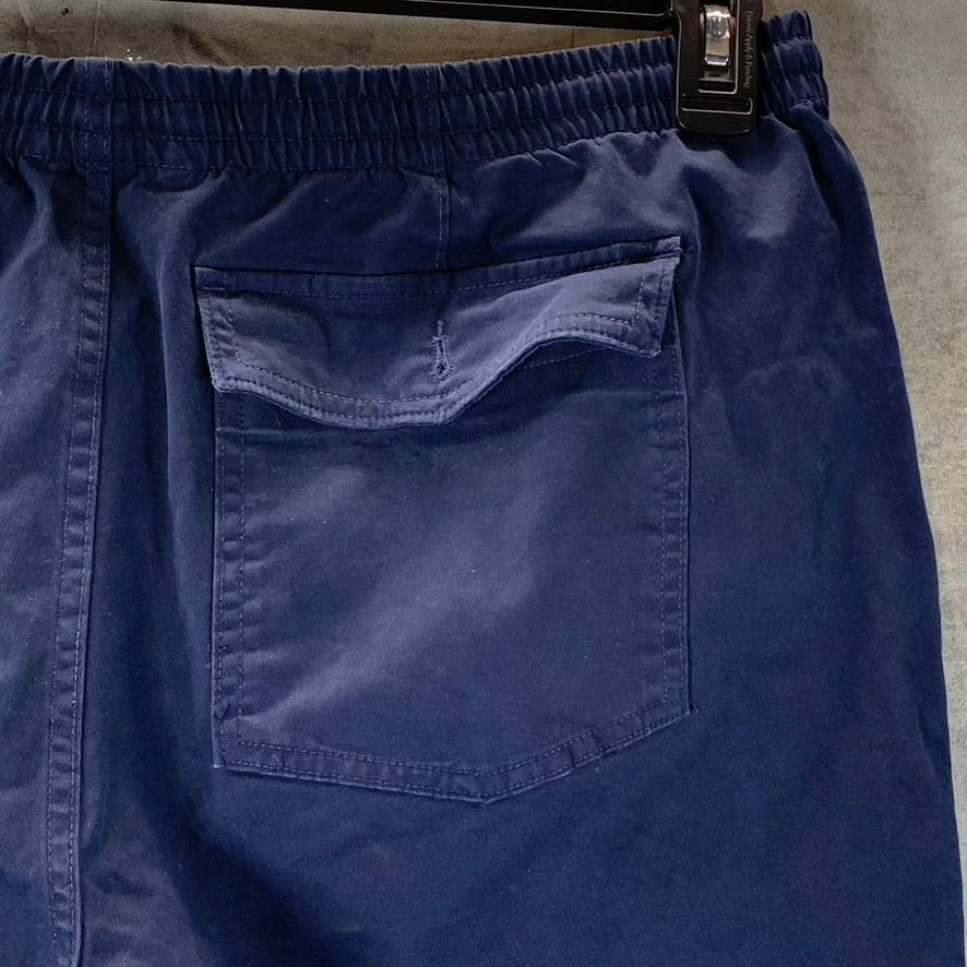 LANDS' END Men's Navy Comfort-First Drawstring Pull-On Shorts SZ L