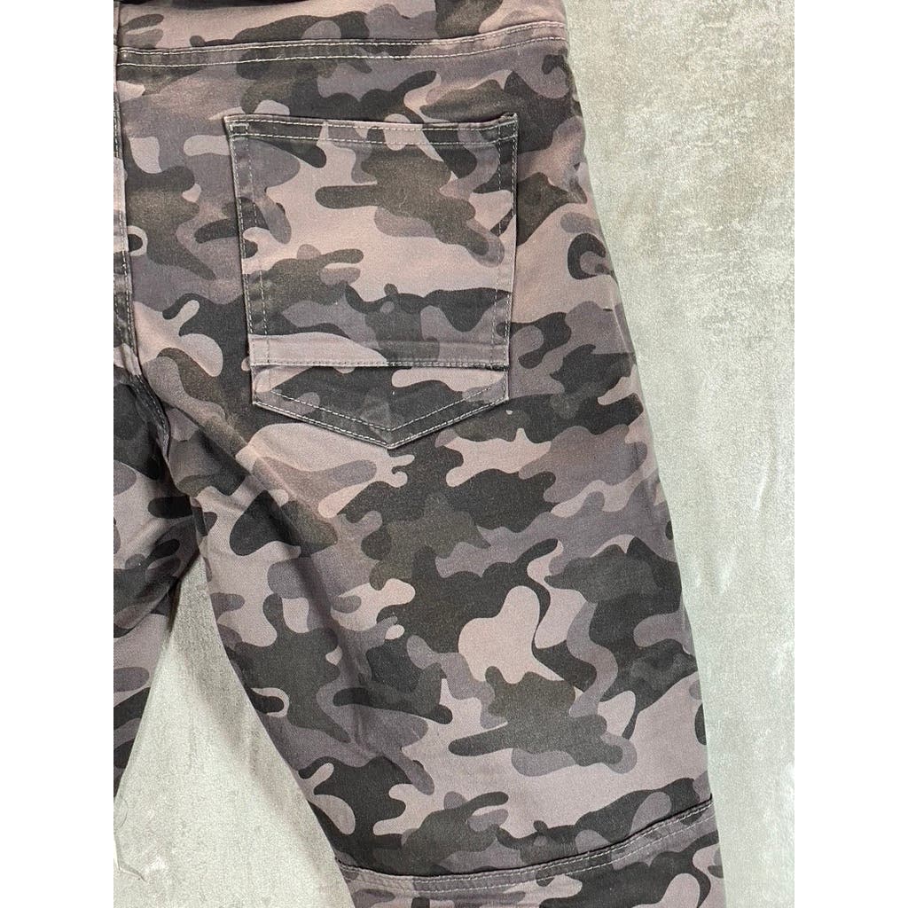 SPARK Men's Gray Camo Print Double Knee Pants SZ 32X32