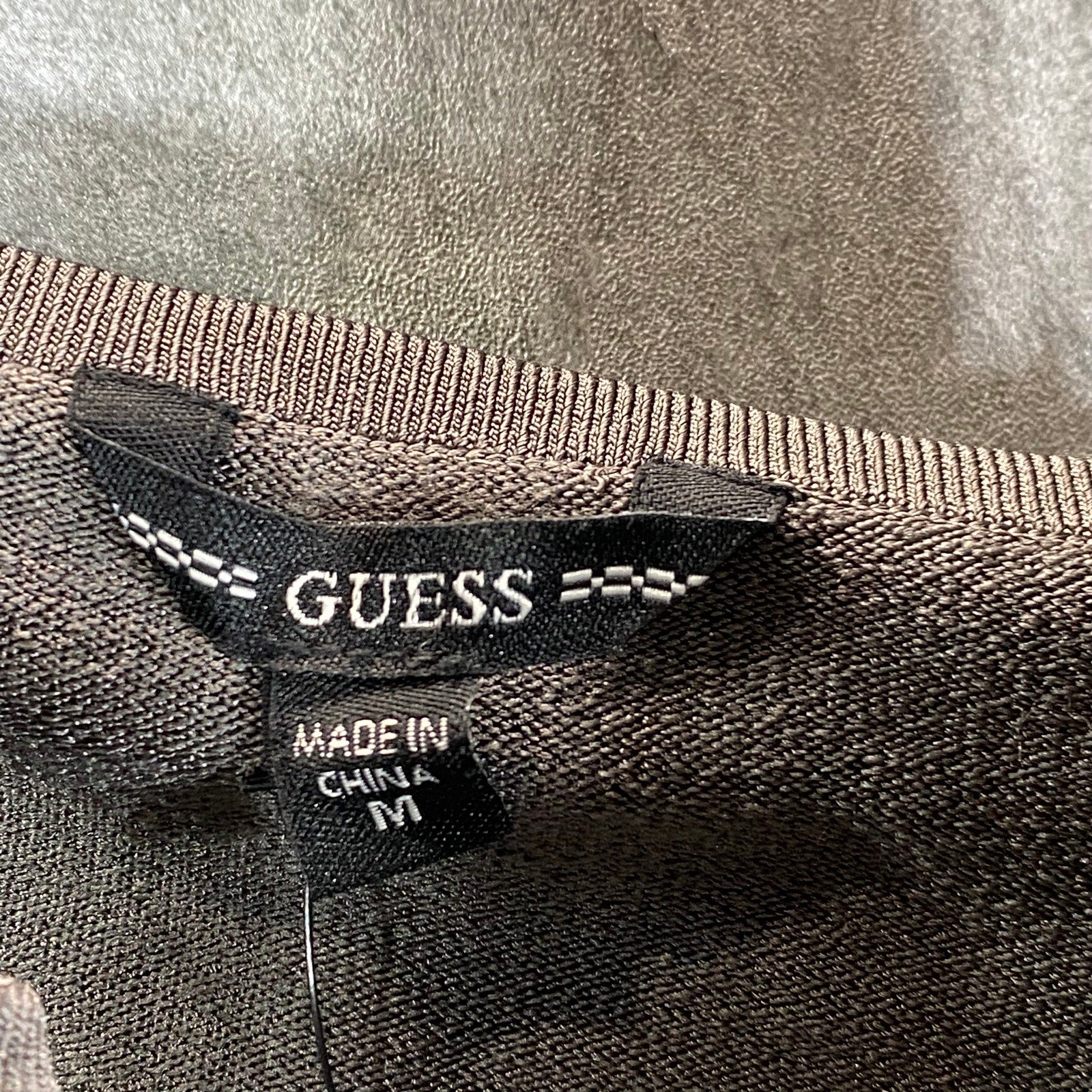 GUESS Women's Asphalt Grey Jen Cutout-Back Sleeveless Bodycon Mini Dress SZ M