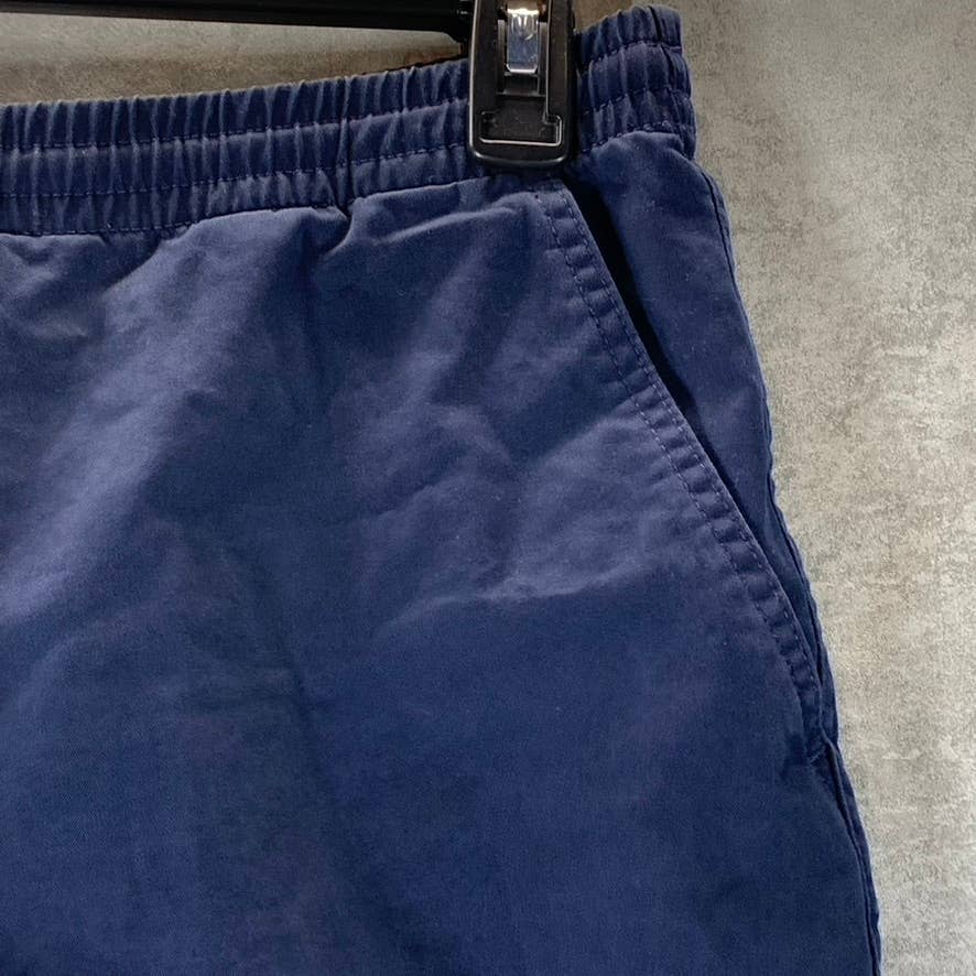 LANDS' END Men's Navy Comfort-First Drawstring Pull-On Shorts SZ L