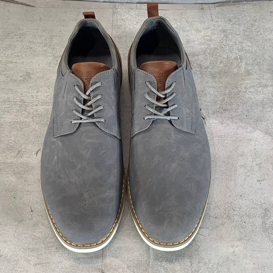 RESERVED FOOTWEAR NEW YORK Men's Grey Vertigo Lace-Up Oxford Shoes SZ 11