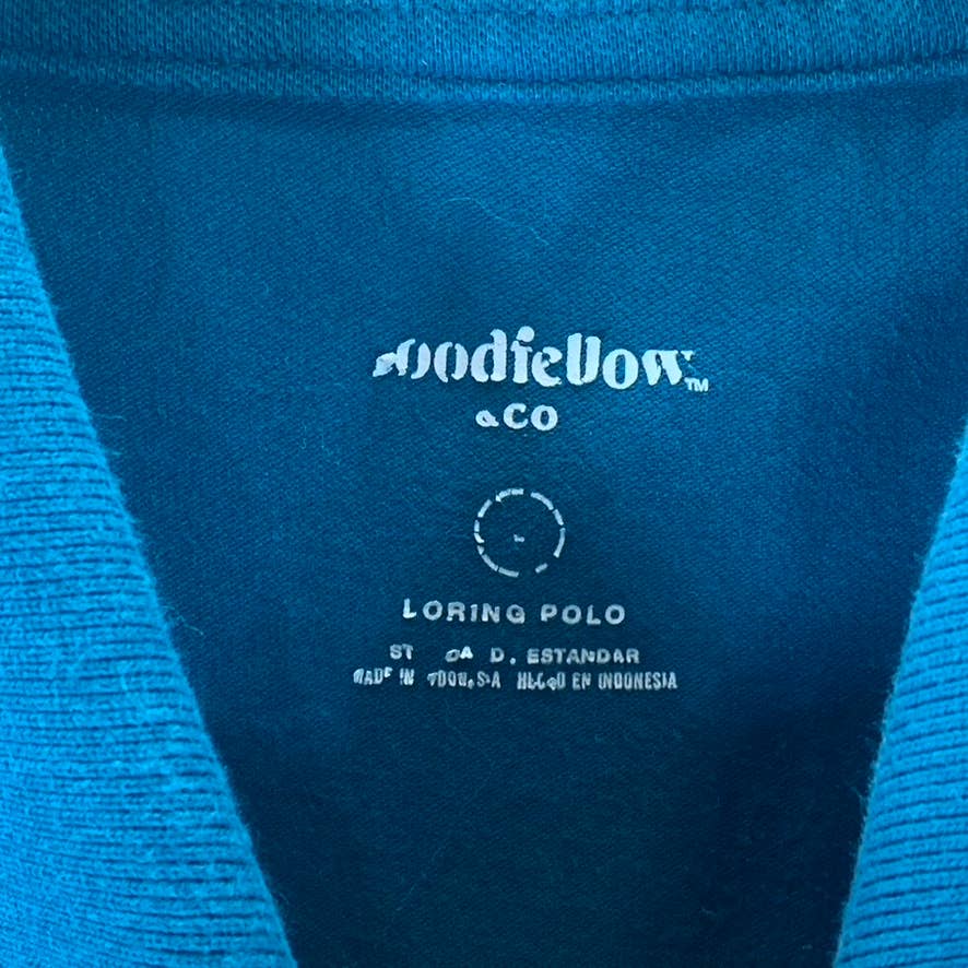 GOODFELLOW & CO Men's Costal Wave Loring Standard-Fit Polo Shirt SZ L