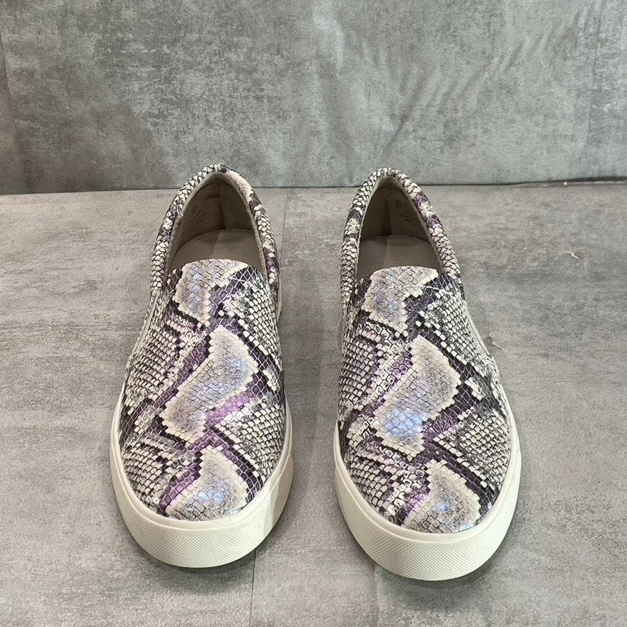 NATURALIZER Women's Mermaid Snake Leather Aileen Round-Toe Slip-On Sneakers SZ 8