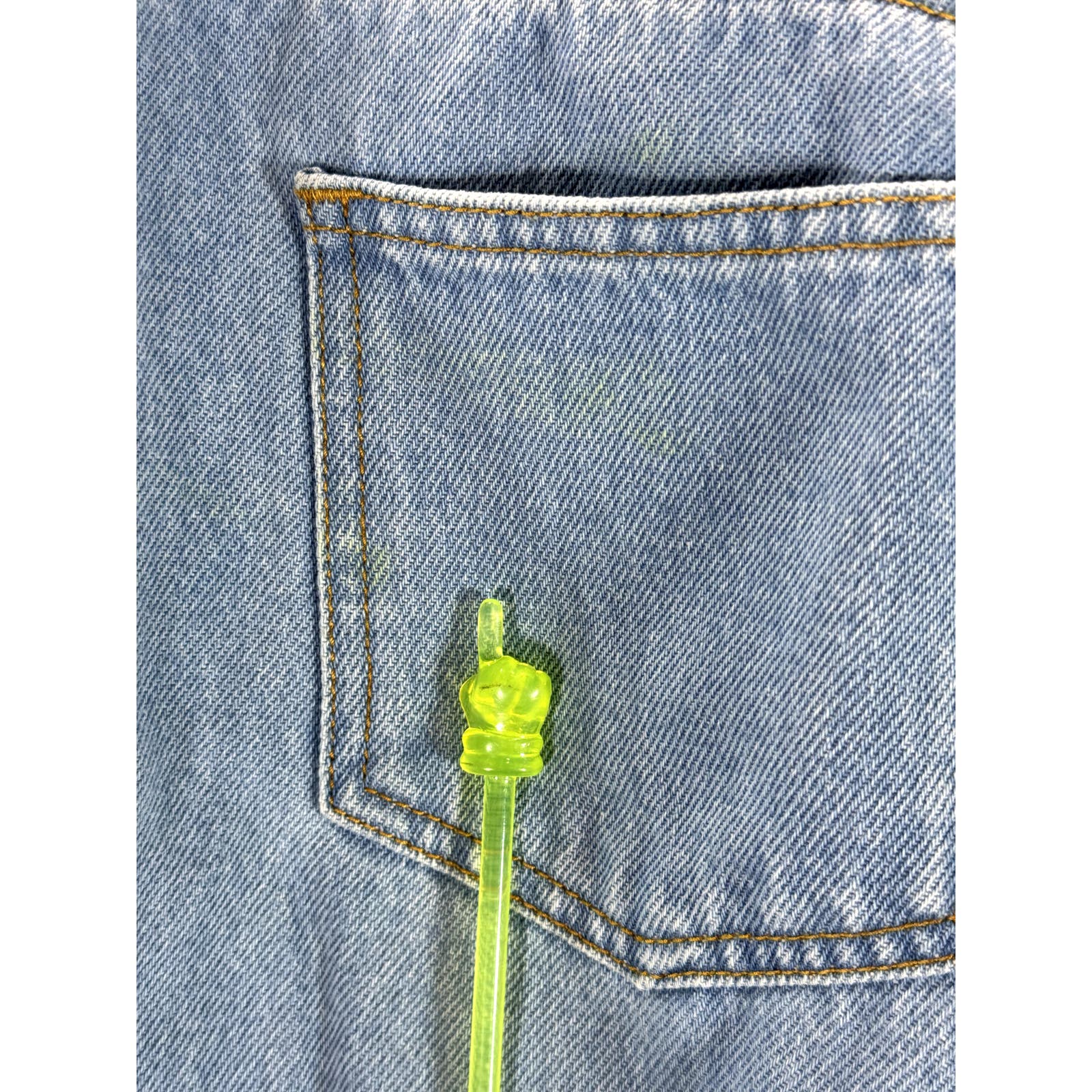 MAISON LABICHE Paris Women's Light Blue Straight Leg Denim Jeans SZ 28