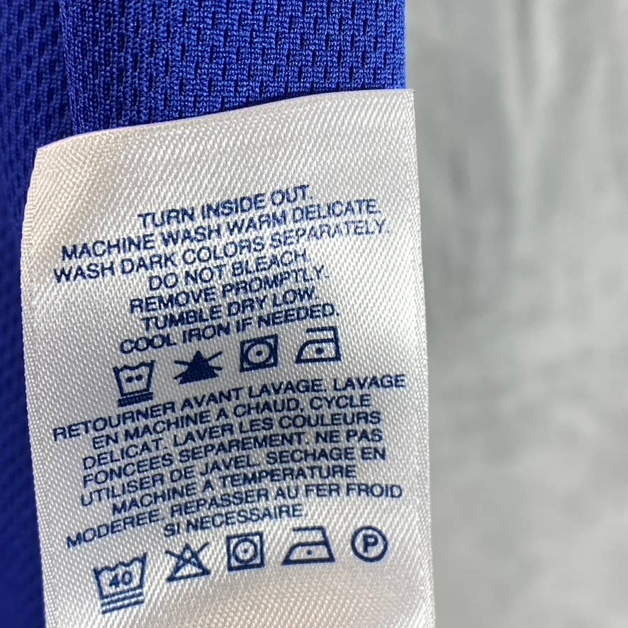 LANDS' END Outfitters Men's Dark Blue Active Pique Polo Short-Sleeve Shirt SZ M