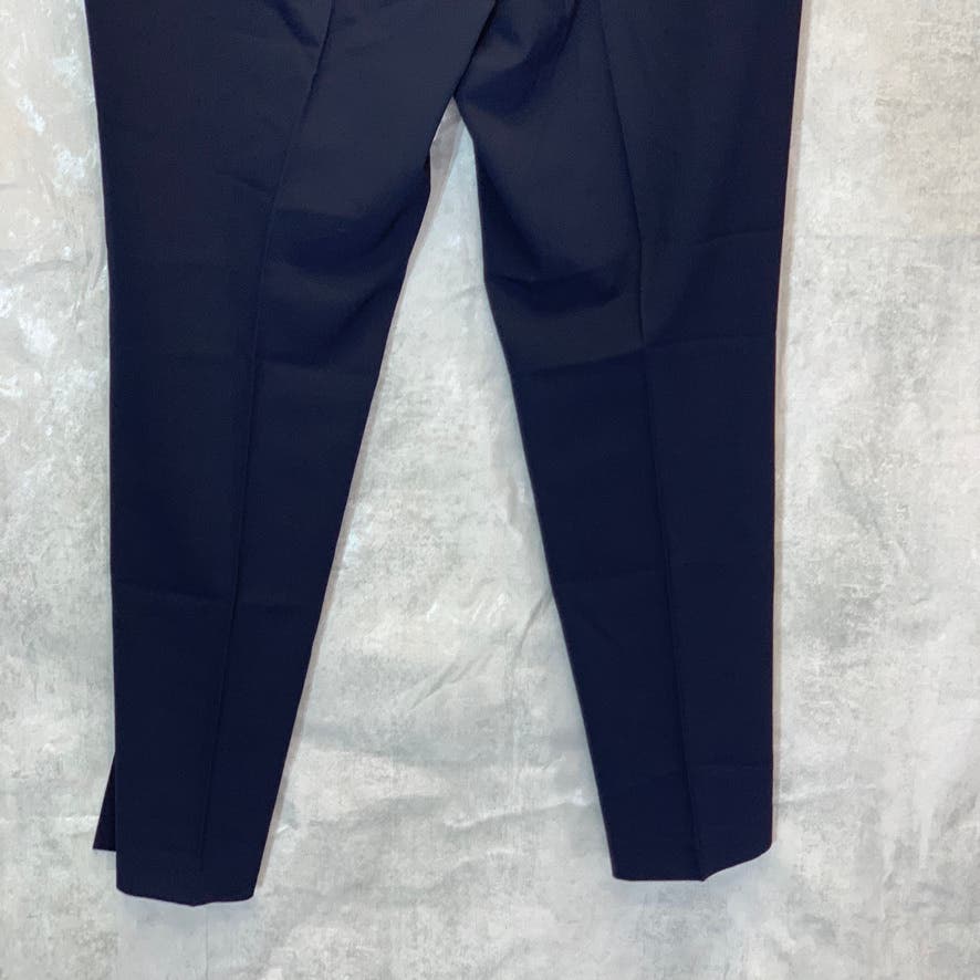 BAR III Women's Navy Straight-Leg Ankle Dress Pants SZ 14