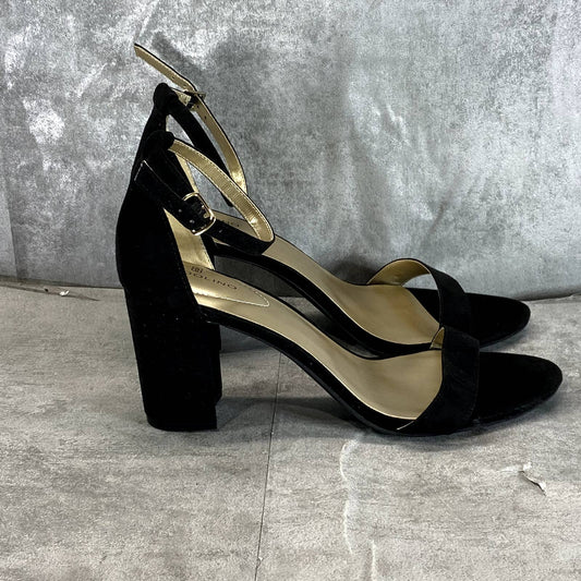 BANDOLINO Women's Black Armory Round-Toe Block-Heel Ankle-Strap Dress Sandal SZ9