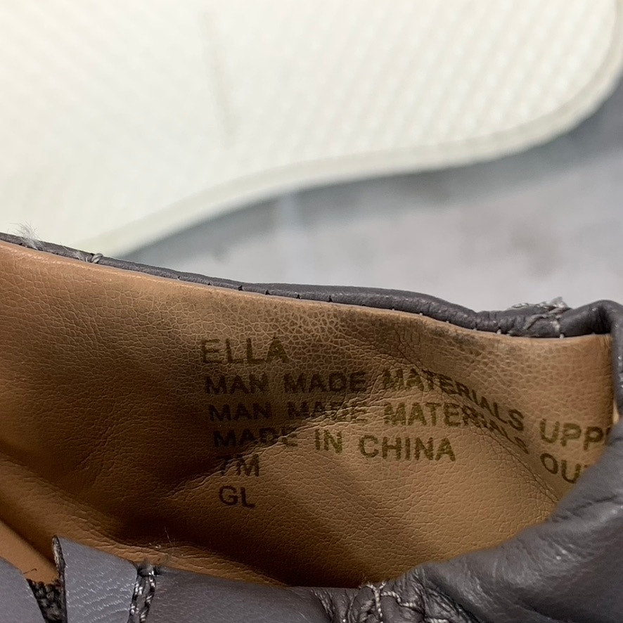 AEROSOLES Women's Dark Grey Ella Quilted Round-Toe Slip-On Sneakers SZ 7