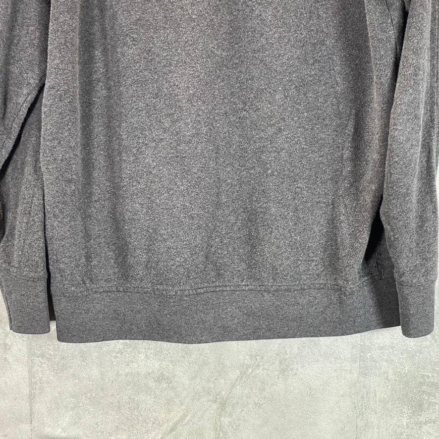 LIFE/AFTER/DENIM Men's Gray Crewneck Pullover Fleece Sweatshirt SZ M