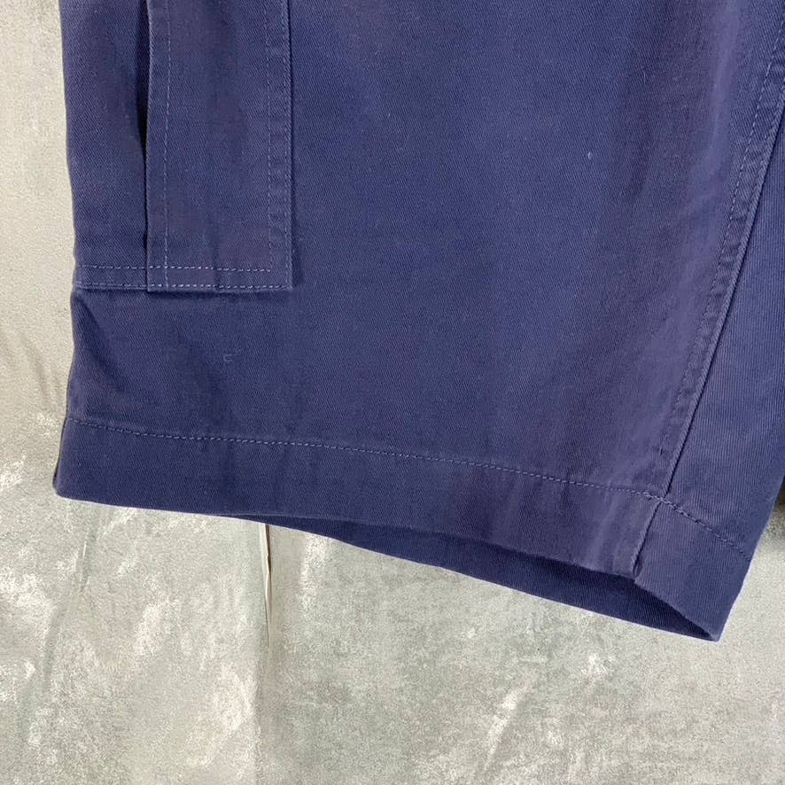 LANDS' END Men's Navy Traditional-Fit Cargo Shorts SZ 34