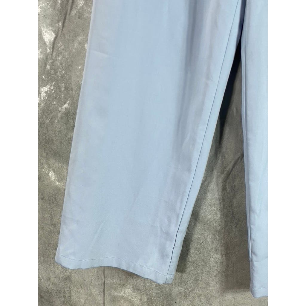 CIDER Women's Light Blue High-Waist Pleated Straight Leg Trousers SZ S(US 4)