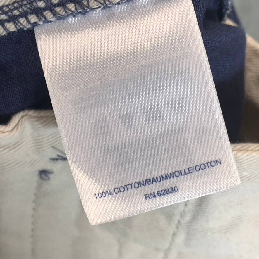 LANDS' END Men's Navy Traditional-Fit Cargo Shorts SZ 34