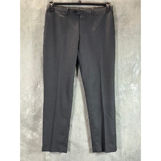 INDOCHINO Men's Charcoal Herrogate Flat-Front Dress Pants SZ 32X30