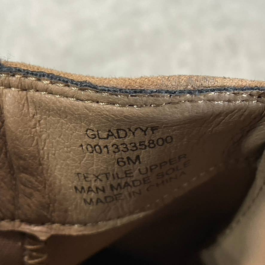 STYLE & CO Women's Taupe Gladyy Round-Toe Side-Zip Block-Heel Ankle Boots SZ 6