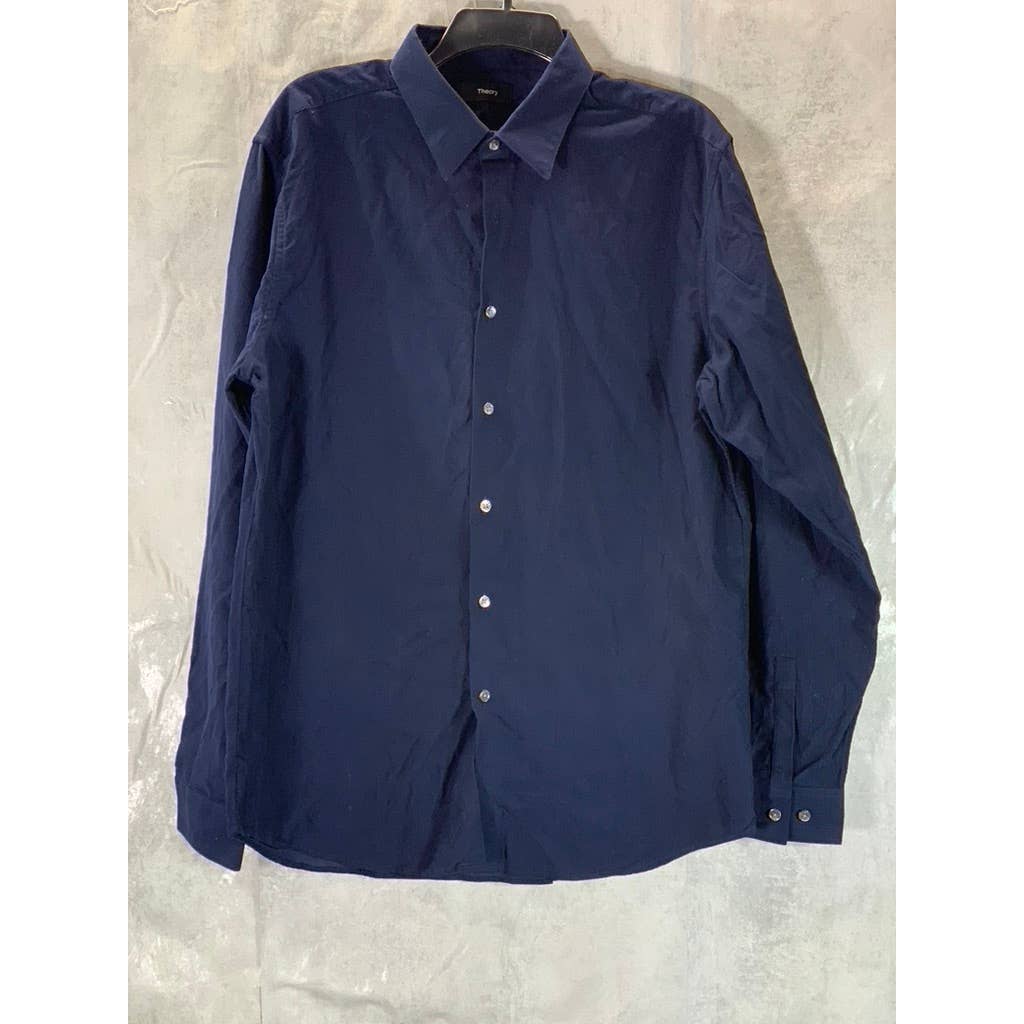 THEORY Men's Eclipse Irving Fine Wale Button-Up Long Sleeve Shirt SZ L