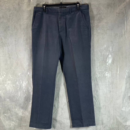 BANANA REPUBLIC Men's Navy Straight-Fit Kentfield Cotton Pants SZ 34