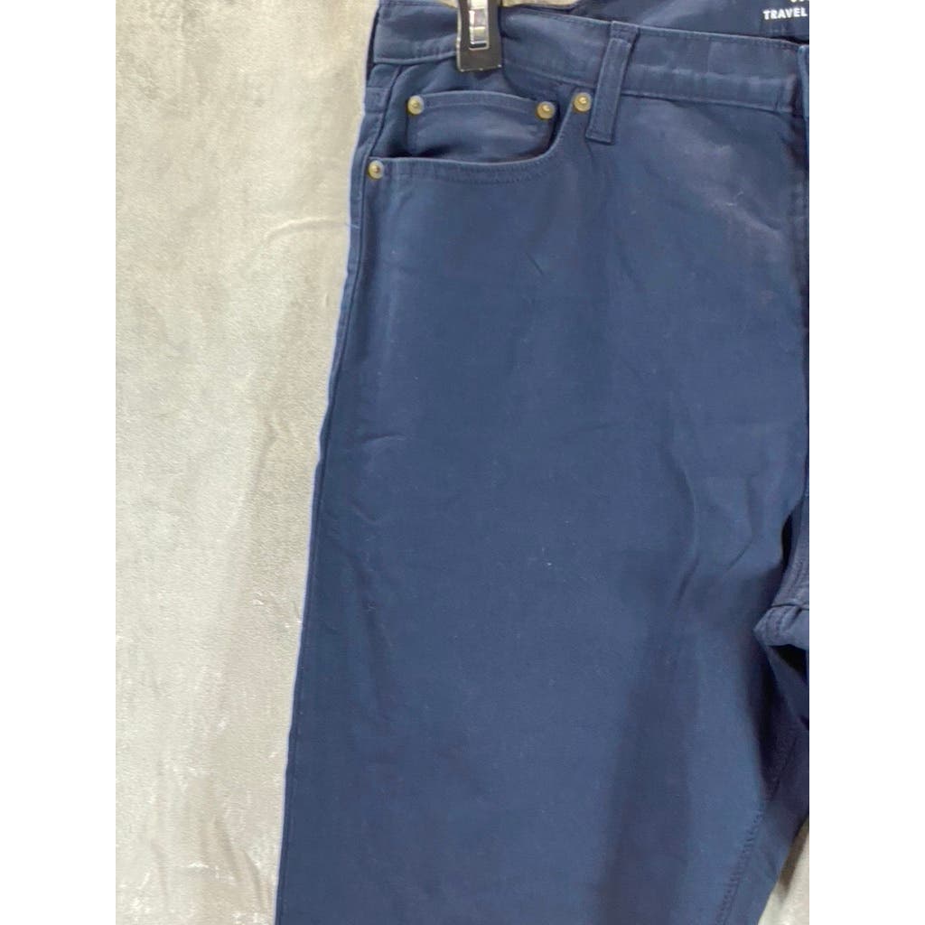 BANANA REPUBLIC Men's Preppy Navy Slim Travel Pants SZ 38X32