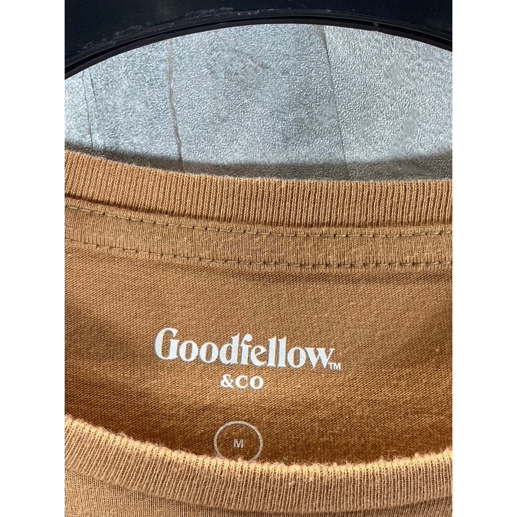 GOODFELLOW & CO Men's Brown Crewneck Short Sleeve Casual T-Shirt SZ M