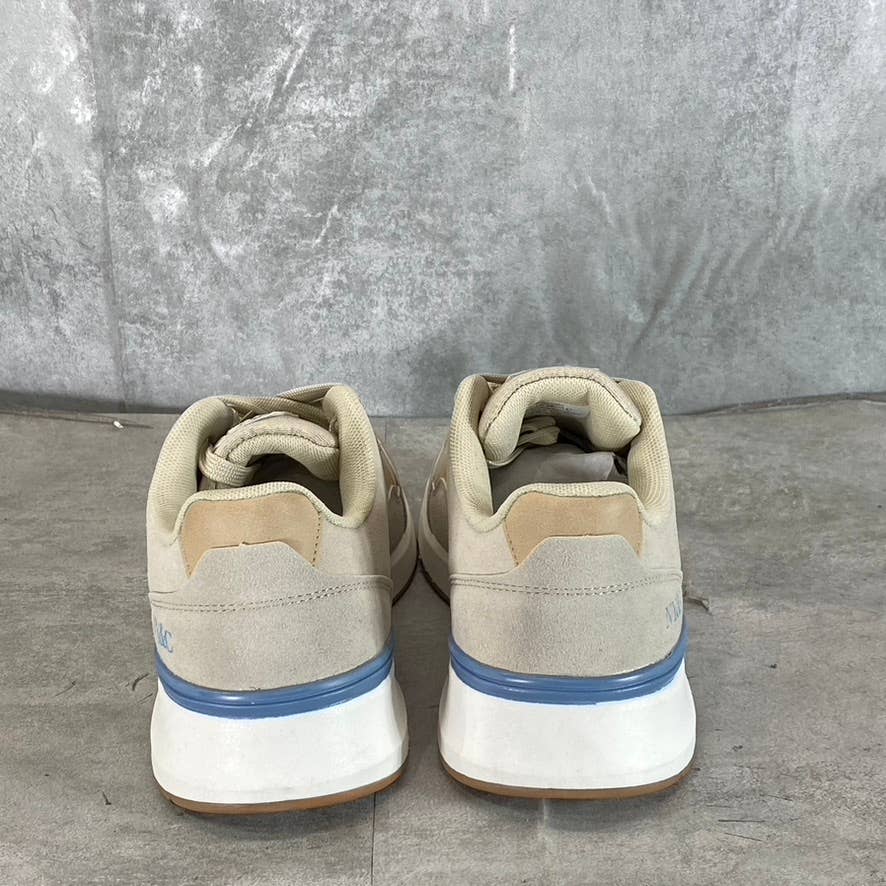 NEW YORK & COMPANY Men's Beige Harvey Low-Top Lace-Up Sneakers SZ 8