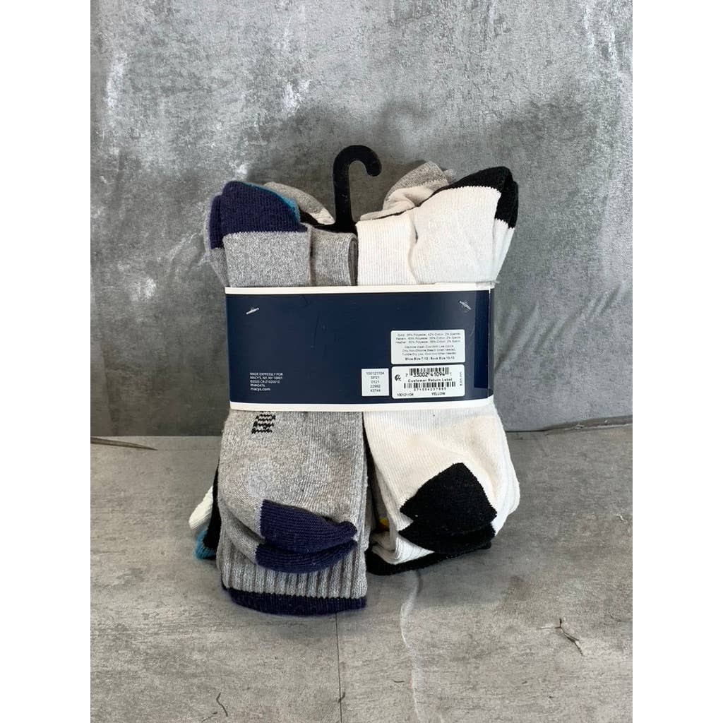 Club Room Men's Multi Striped 8-Pack Crew Socks SZ 10-13