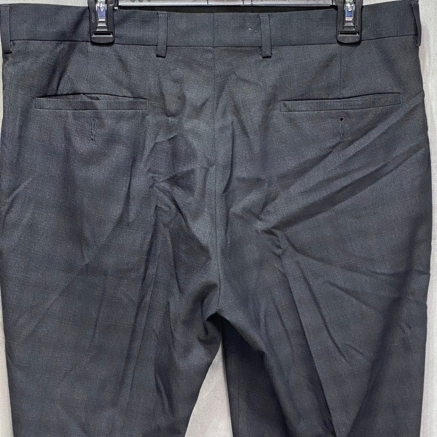 REACTION KENNETH COLE Gray Mini Check Pants SZ 35X32