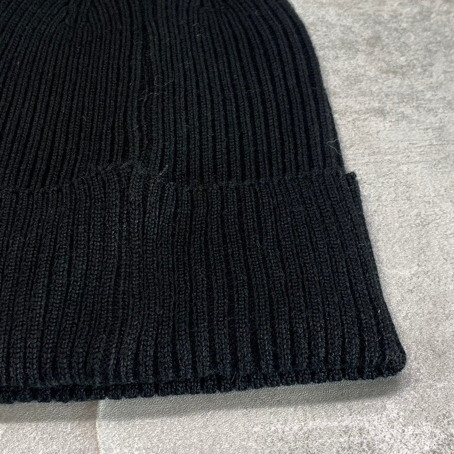 TREASURE & BOND Women's Black Rib Wide Cuff Beanie SZ OS