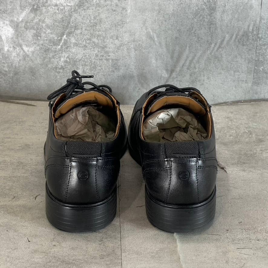 CLARKS Collection Men's Black Leather Clarkslite Cap Comfort Lace-Up Oxford SZ10