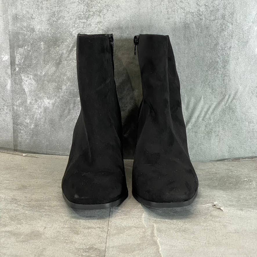 INC INTERNATIONAL CONCEPTS Women's Black Dasha Square-Toe Block-Heel Boots SZ 8