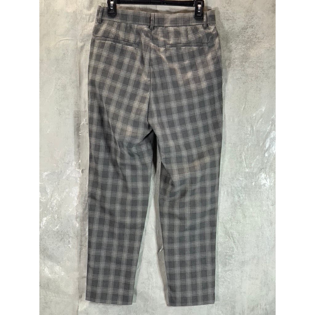 ASOS Men's Charcoal Plaid Checkered Slim-Fit Suit Pants SZ 30X32