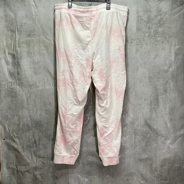 1. STATE Plus Size Pink Tie-Dye High-Rise Drawstring Pull-on Jogger Pants SZ 1X
