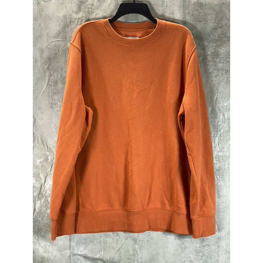 GOODFELLOW & CO Men's Rust Regular-Fit Crewneck Pullover Sweater SZ XL