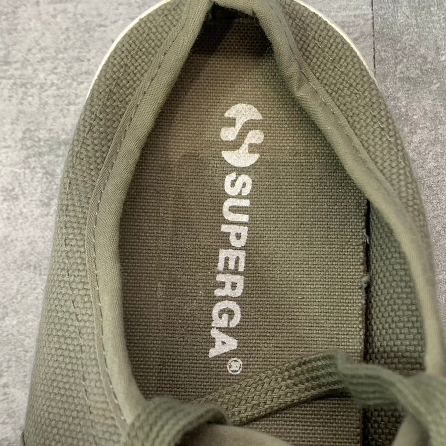 SUPERGA Women's Green Safari Lace-Up Mule Sneakers SZ 7 M 8.5 W